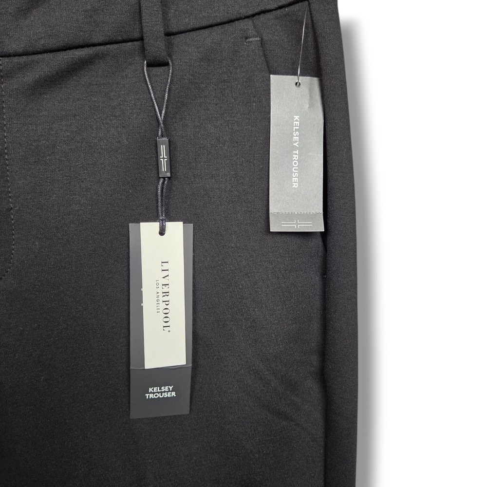 Liverpool Kelsey Trouser Womens 8 Tall Black Mid Rise Slim Leg Pants - Picture 4 of 12